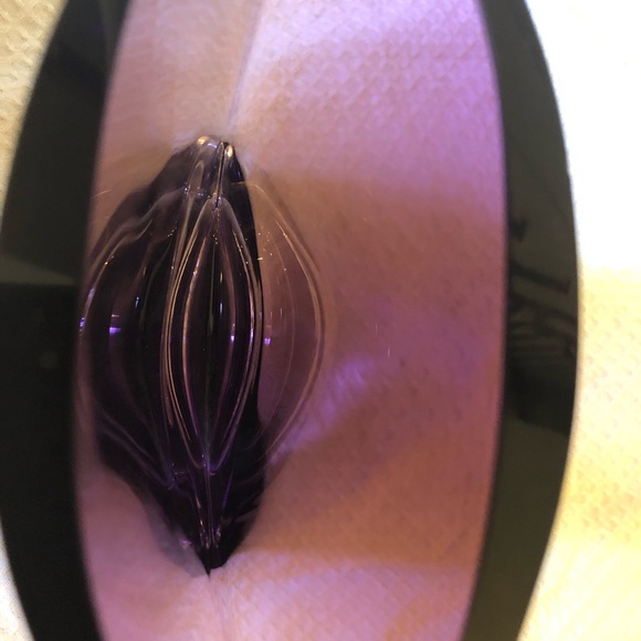 BADASH Hand Cut Crystal Purple “ Samantha” Vase.  Wow - Picture 5 of 10